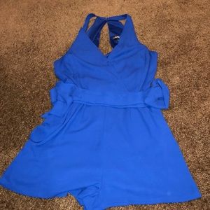 Royal blue romper
